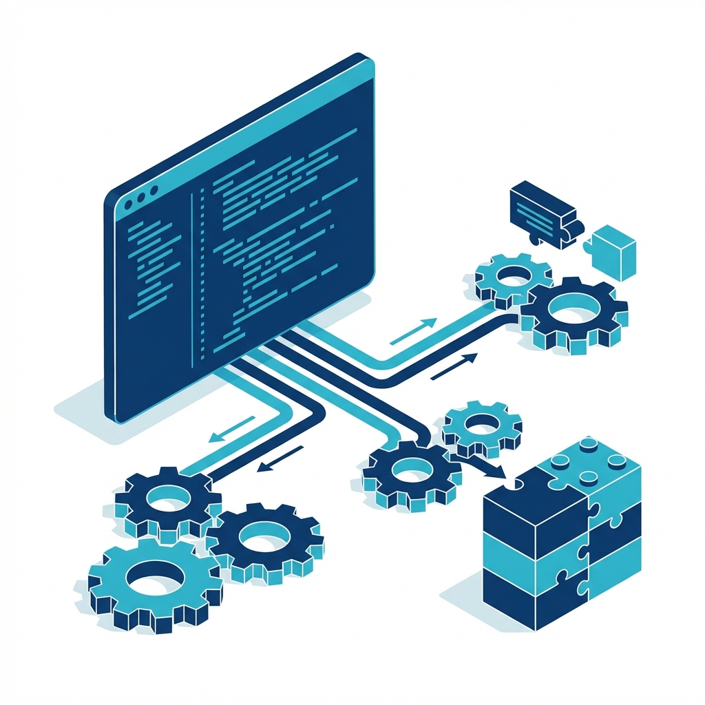 유저 맞춤형 프로그램 개발 일러스트